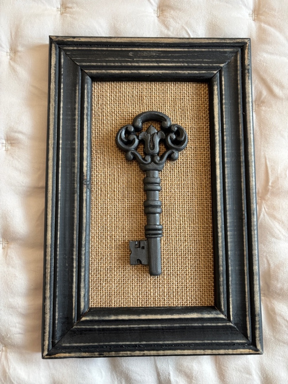 Vintage Style Decorative Key Wall Art in Black